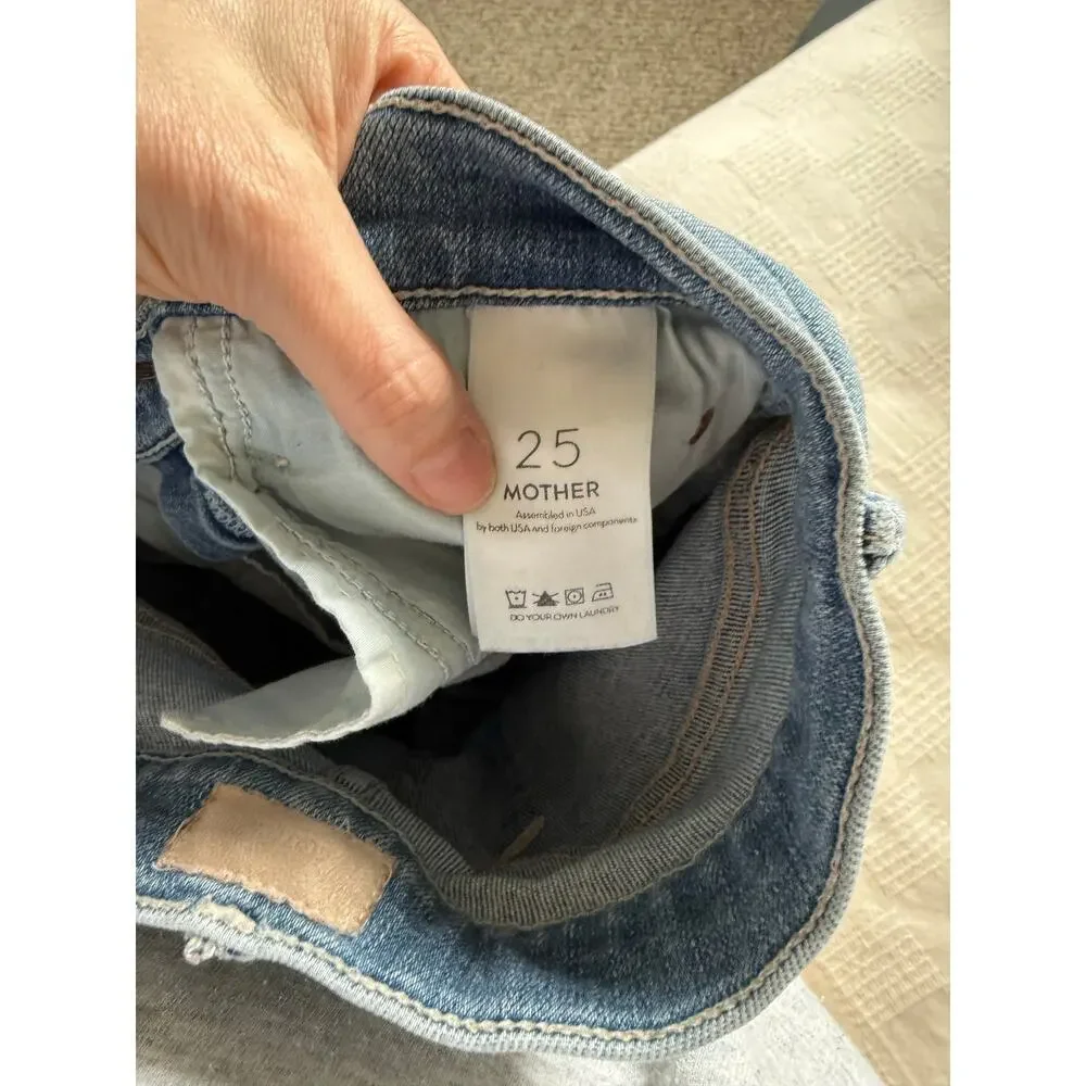 Mother The Rascal Ankle Snippet Slim Straight Jean Blast from the Past 25